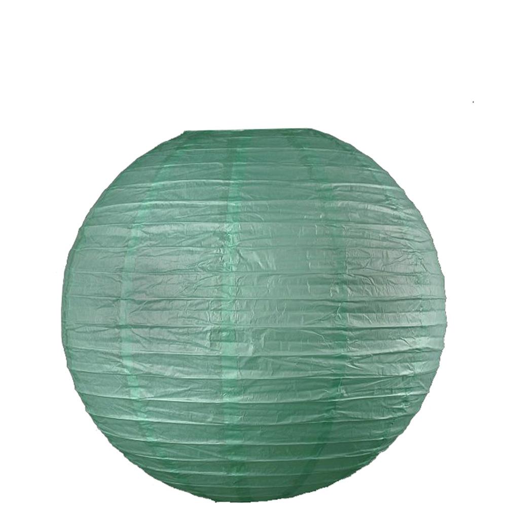 Robin's Egg Blue Round Paper Lantern 9.5in 3pcs Decorations - Party Centre