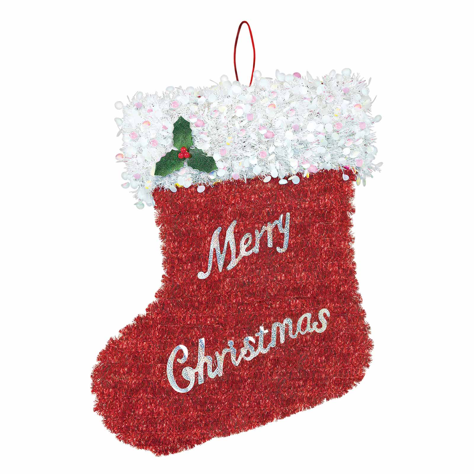 Stocking Tinsel Deluxe Decorations - Party Centre