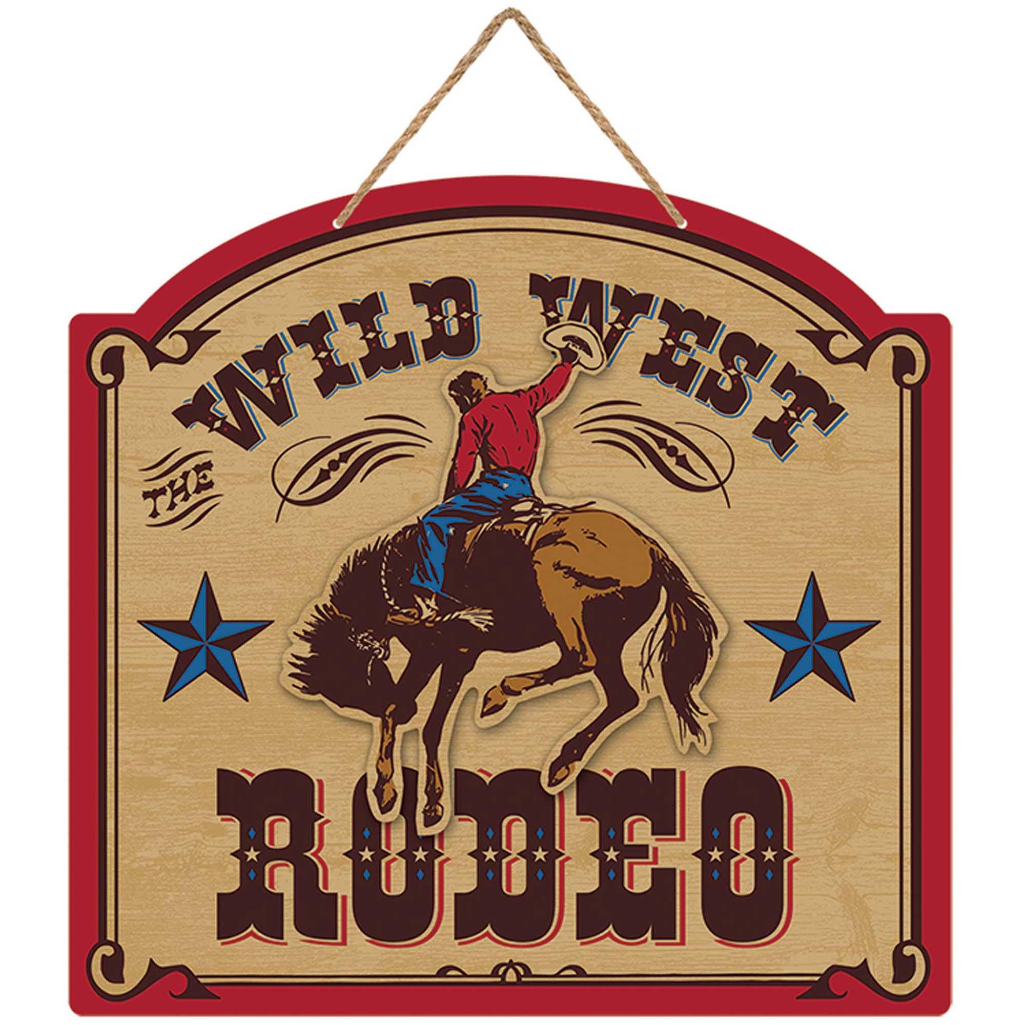 Western Sign With Rope Hanger