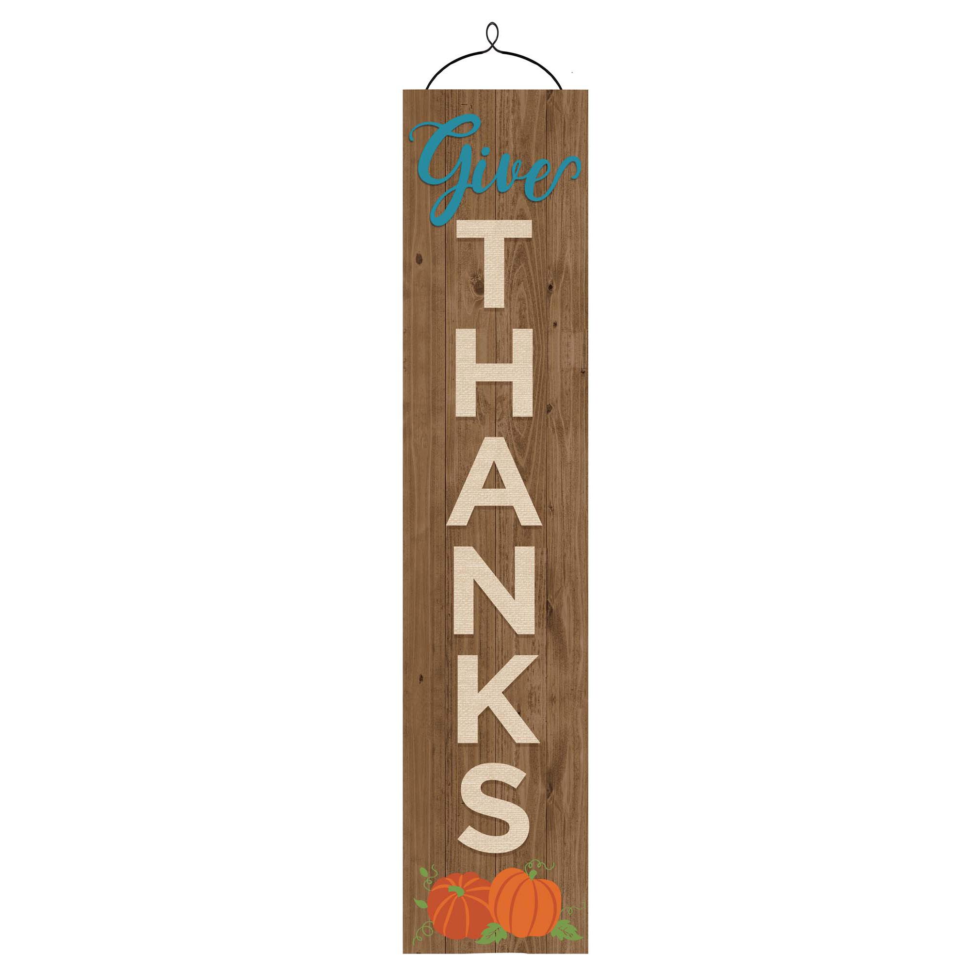 Give Thanks Sign Decoration Decorations - Party Centre
