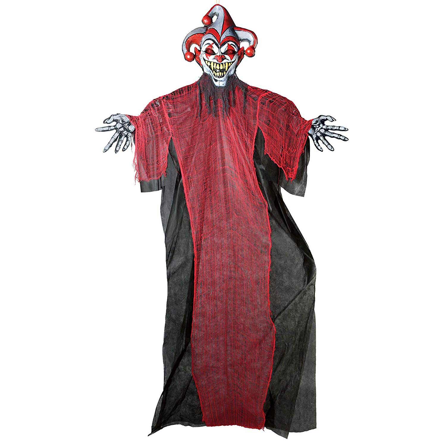 Scary Jester Light-Up Prop 12ft Decorations - Party Centre