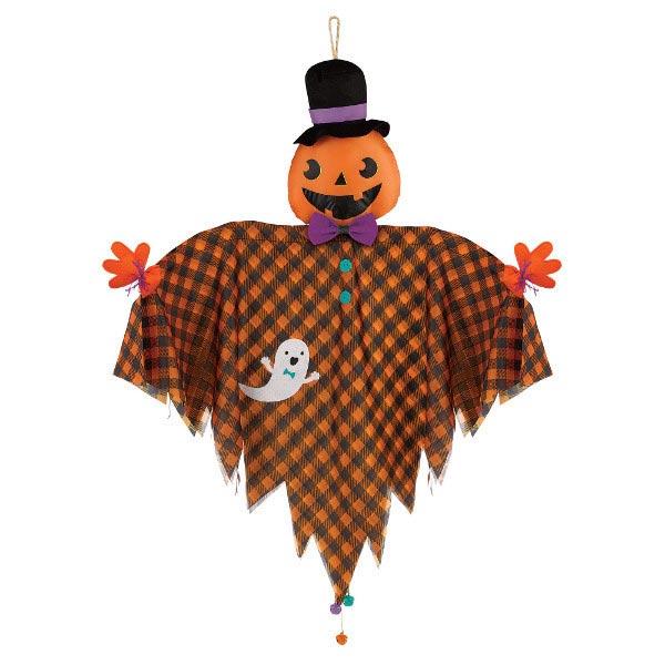 Pumpkin Fabric Hanging Decoration 48in Decorations - Party Centre