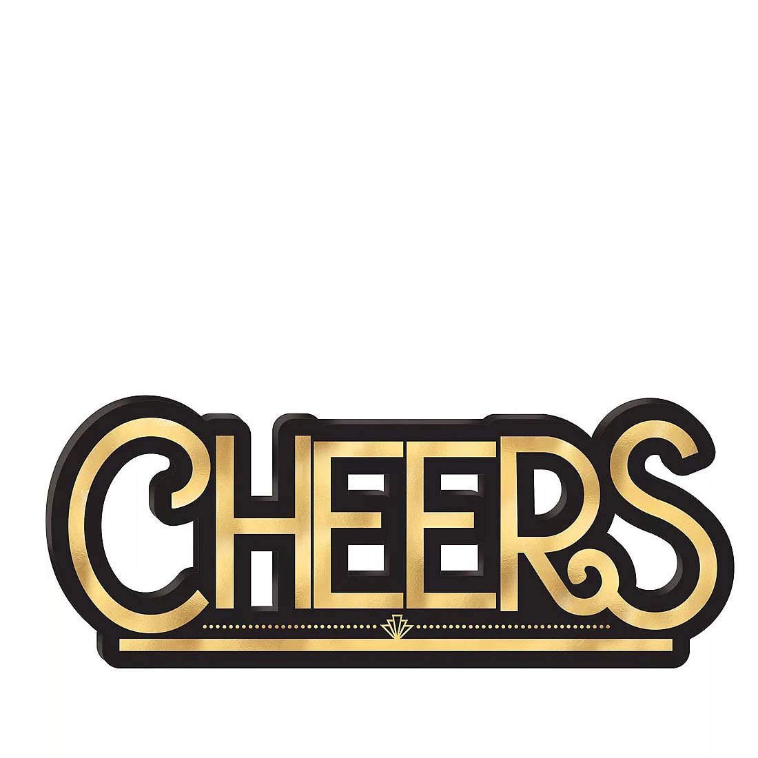 Cheers Standing Sign Decoration Decorations - Party Centre