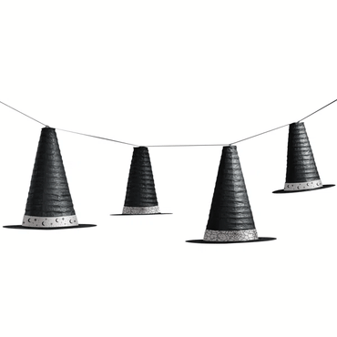 Classic Black & White Hats Hanging Lanterns