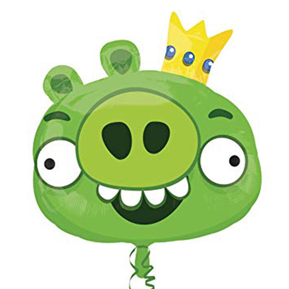 Angry Birds King Pig Foil Balloon 22 x 23in Balloons & Streamers - Party Centre