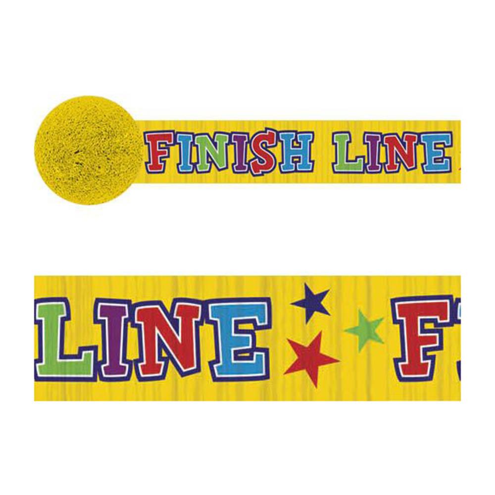 Finish Line Crepe Streamer 42ft Decorations - Party Centre