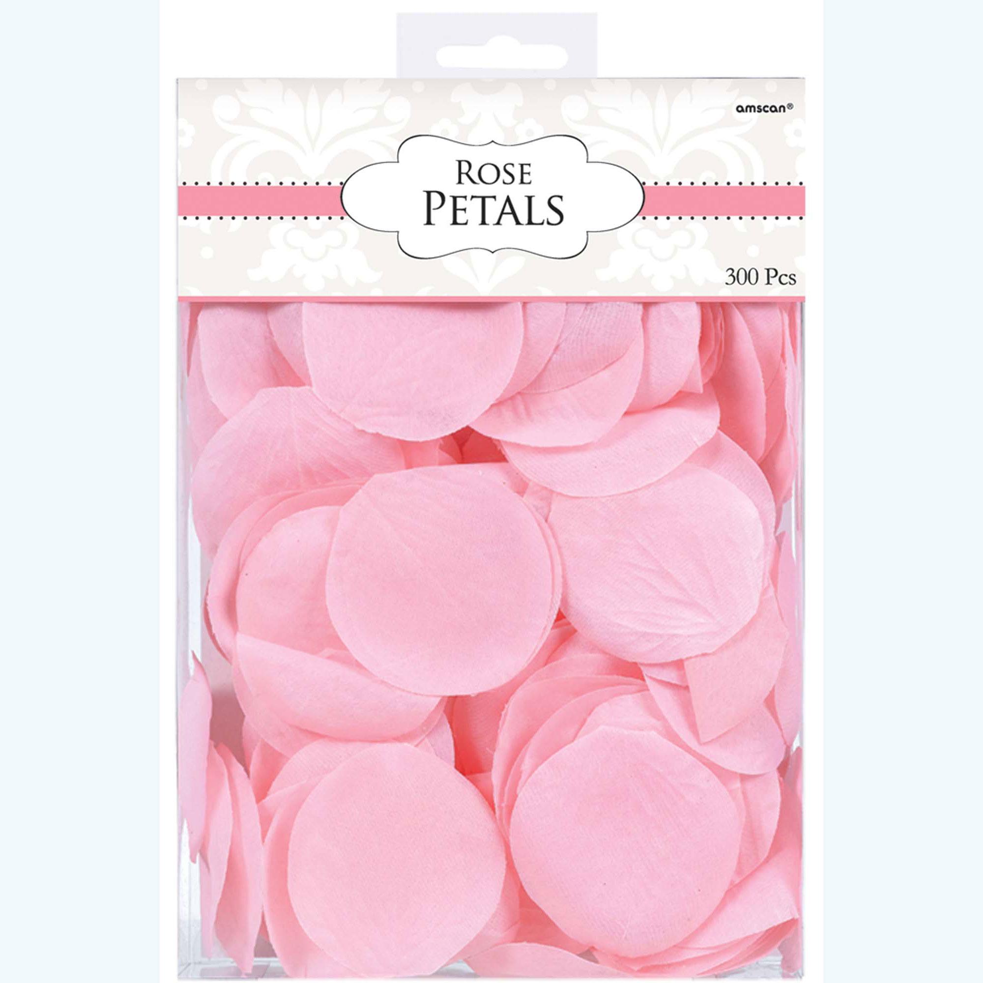Pink Rose Flower Petals 2in, 300pcs Decorations - Party Centre