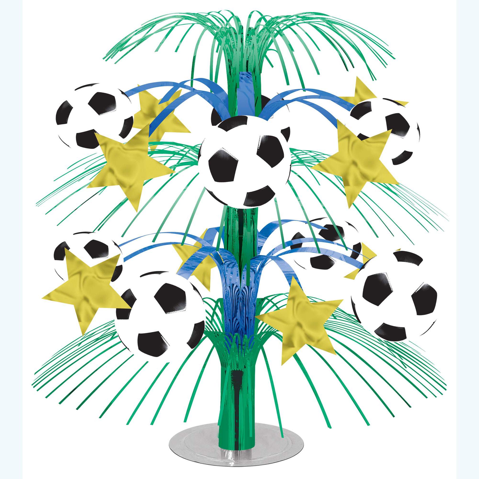 Soccer Cascade Centerpiece 18in Decorations - Party Centre