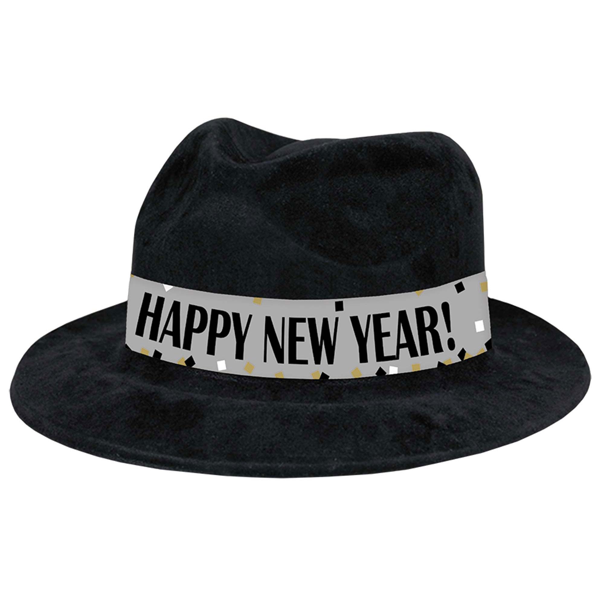 Happy New Year Fedora Costumes & Apparel - Party Centre