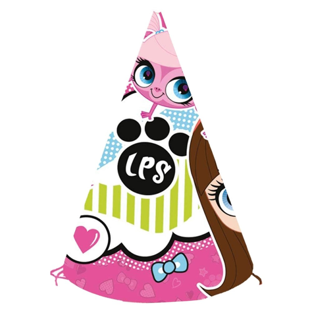 Littlest Pet Shop Party Hats 6pcs Costumes & Apparel - Party Centre