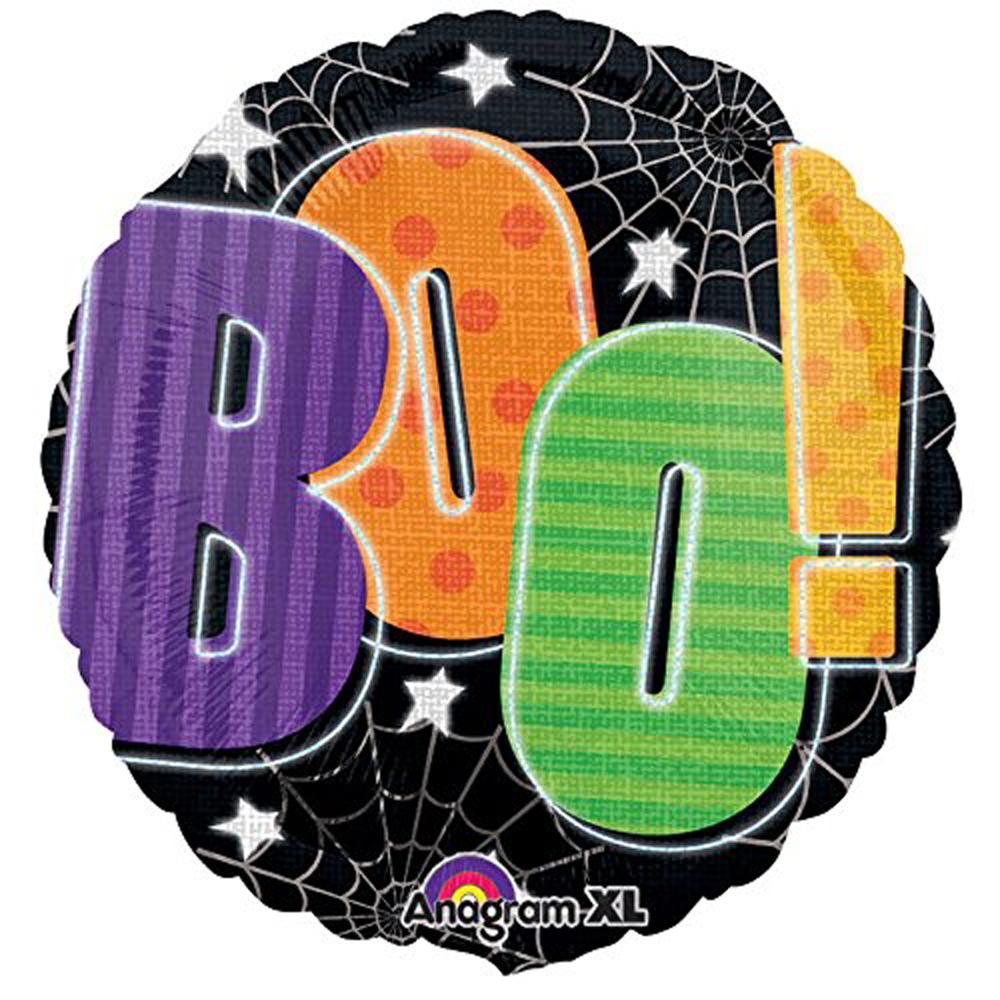 Colorful Boo! Foil Balloon 18in Balloons & Streamers - Party Centre