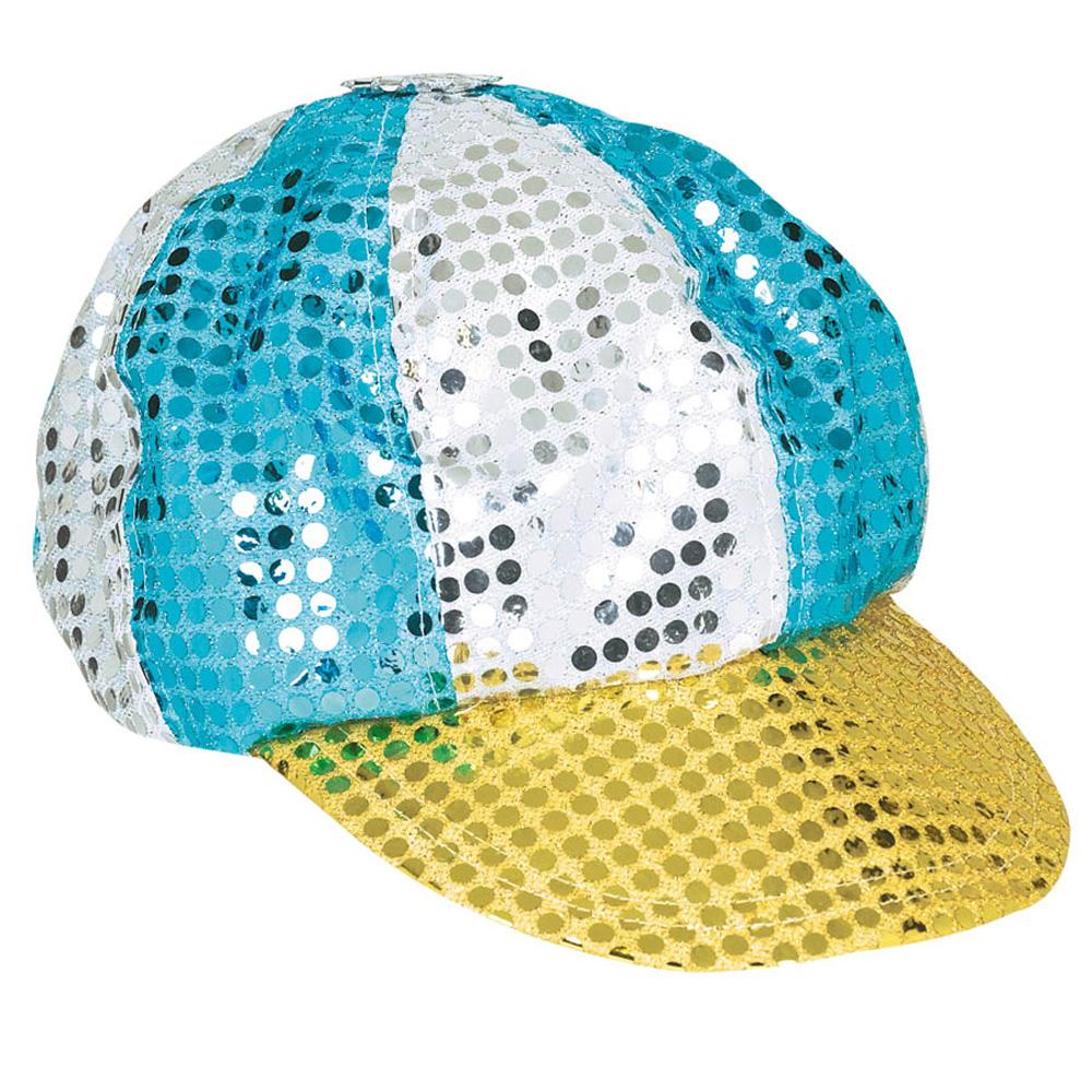 Multi Colored Sequined Hat Costumes & Apparel - Party Centre