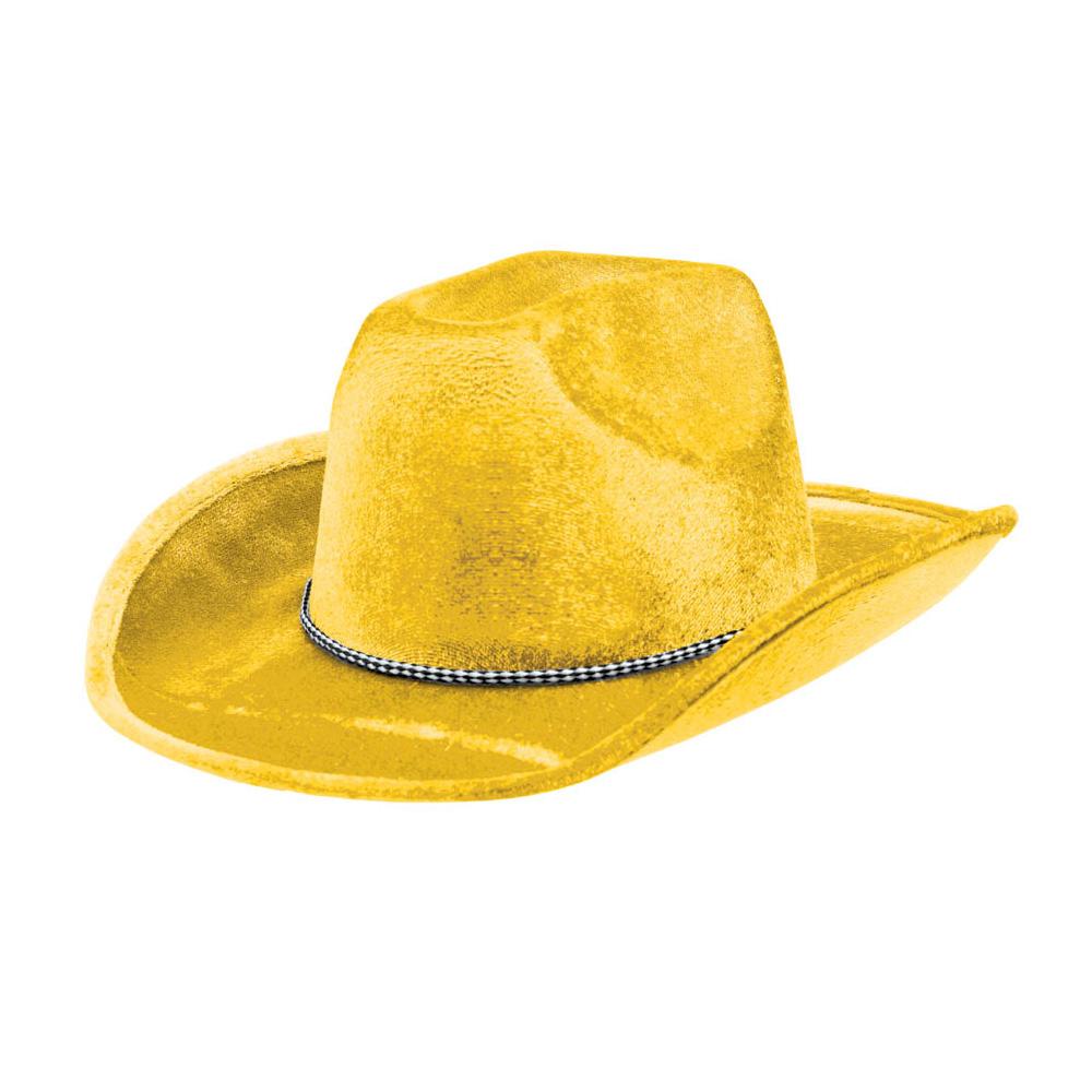 Yellow Cowboy Hat 5 x 13in Costumes & Apparel - Party Centre