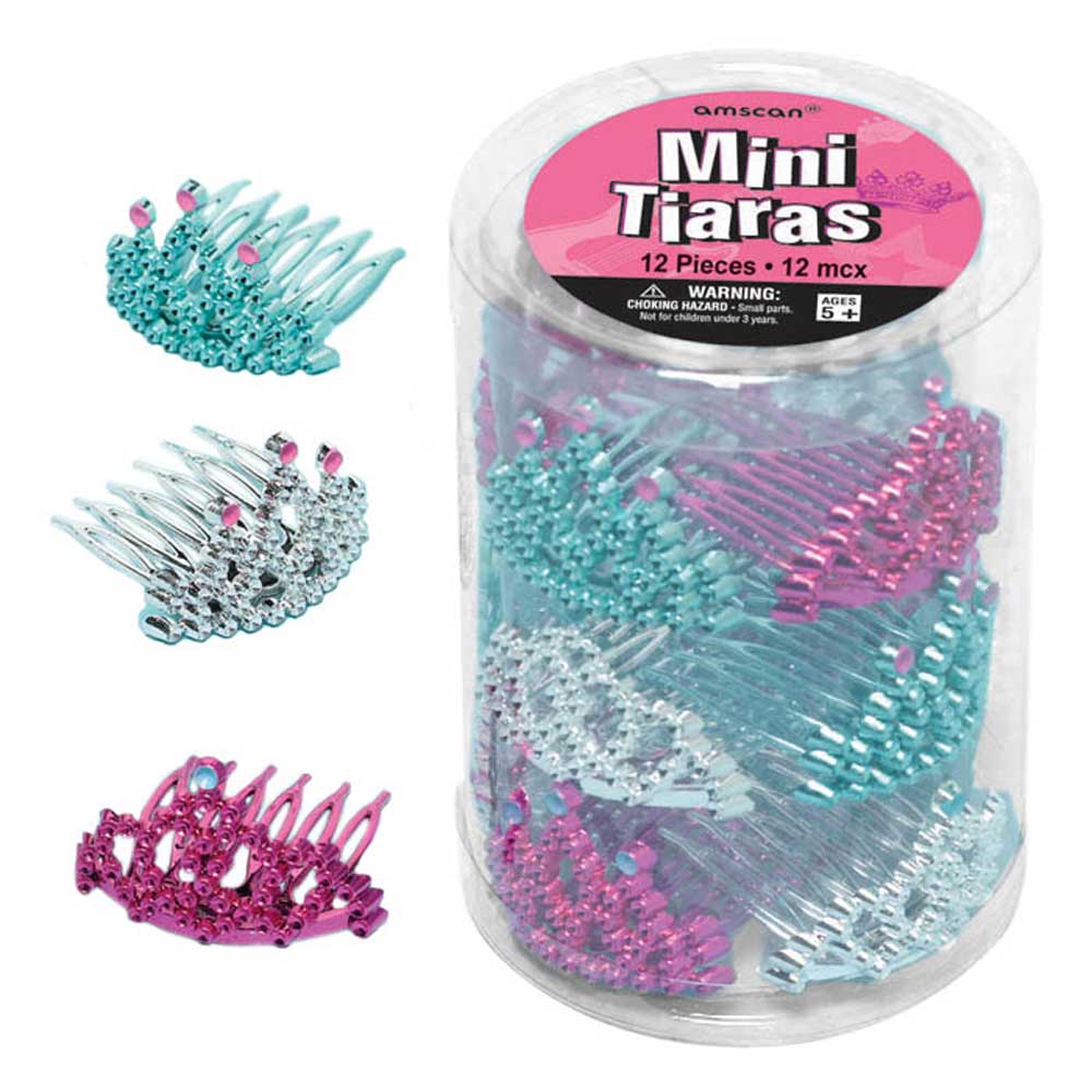 Rocker Princess Mini Tiara Comb Favors 12pcs Party Favors - Party Centre