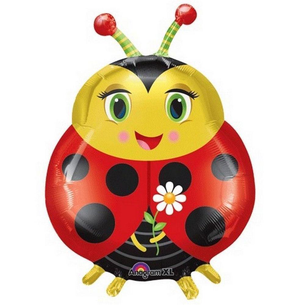 Cute Ladybug SuperShape Foil Balloon 50x68cm Balloons & Streamers - Party Centre