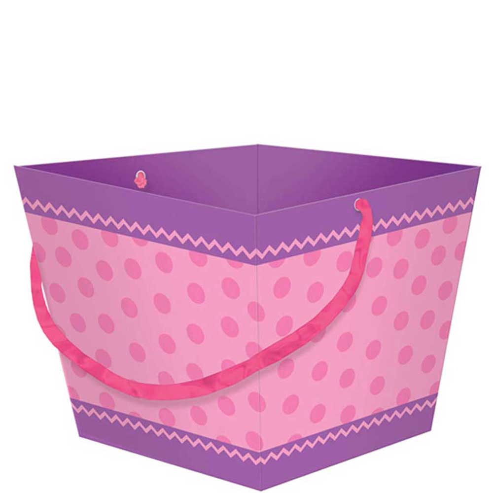 Pink Square Bucket Favours - Party Centre