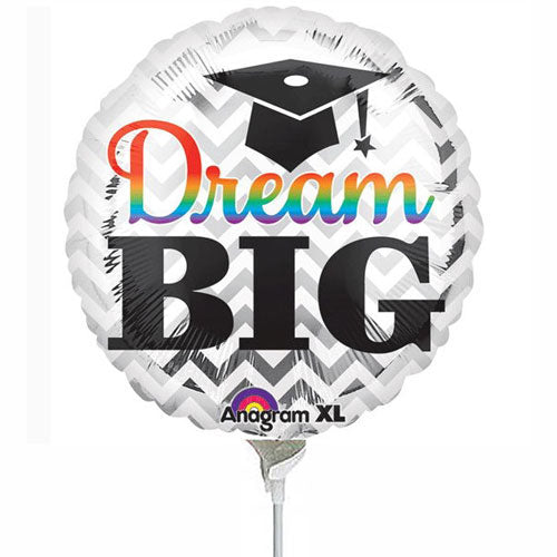 Dream Big Grad Foil Balloon 9 in Balloons & Streamers - Party Centre