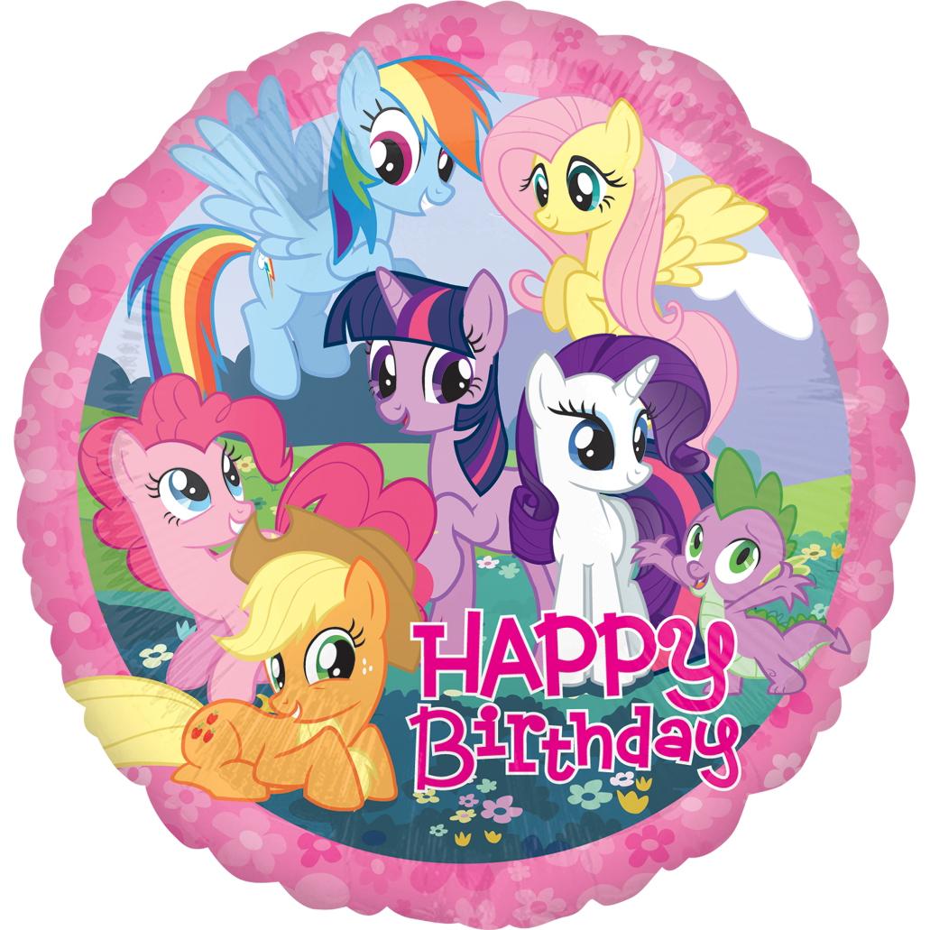 My Little Pony Birthday Foil Balloon 18in Balloons & Streamers - Party Centre