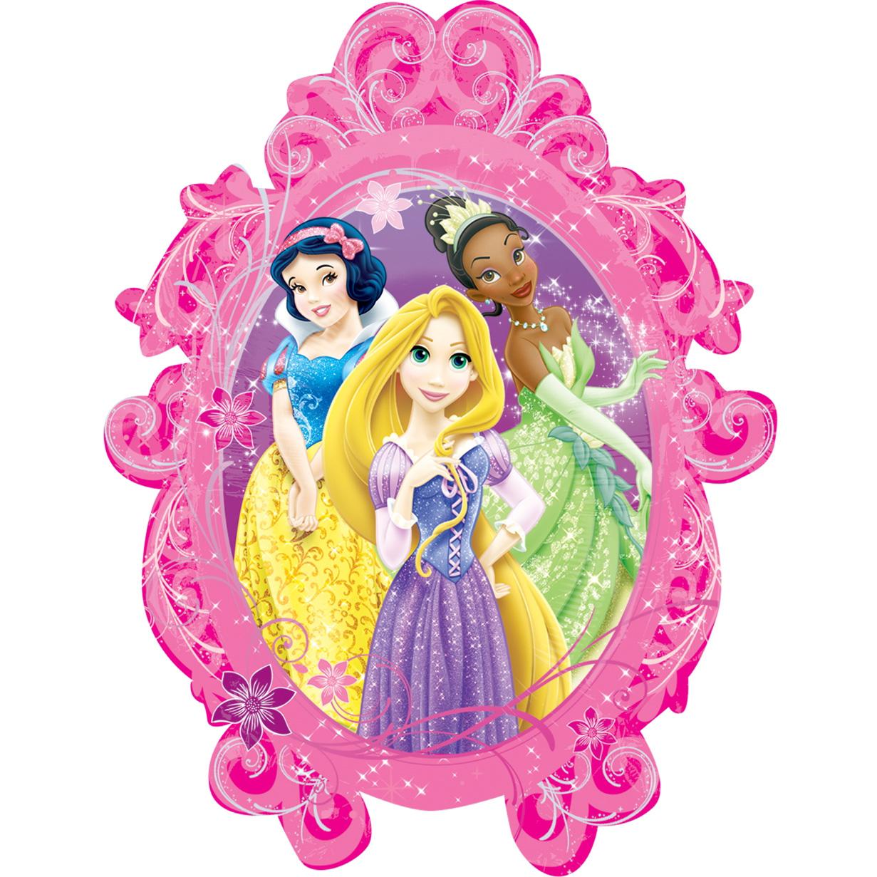 Princesses Frame Super Shape Balloon Balloons & Streamers - Party Centre