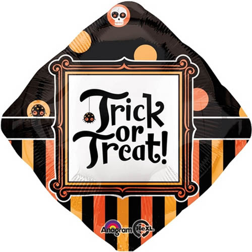 Trick Or Treat Diamond Foil Balloon Balloons & Streamers - Party Centre