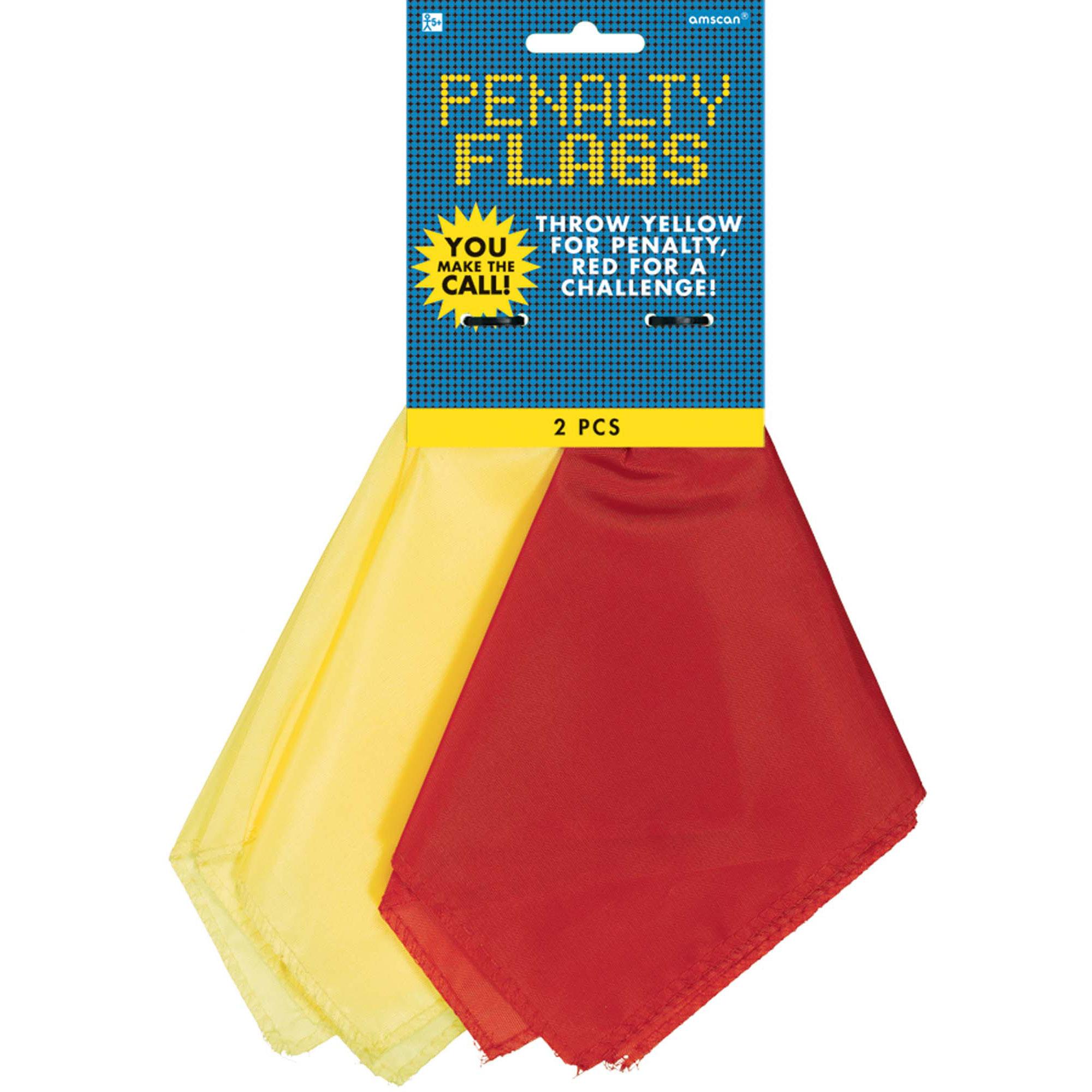 Sports Fabric Penalty Flags 2pcs Party Favors - Party Centre