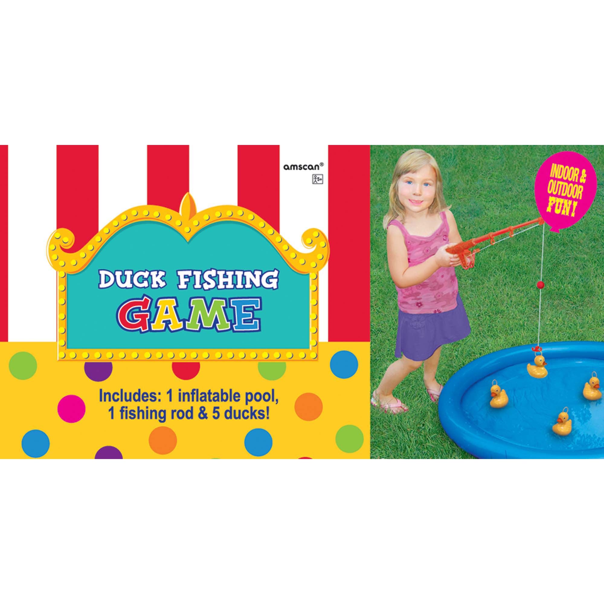 Fishing Game With Ducks & Rod