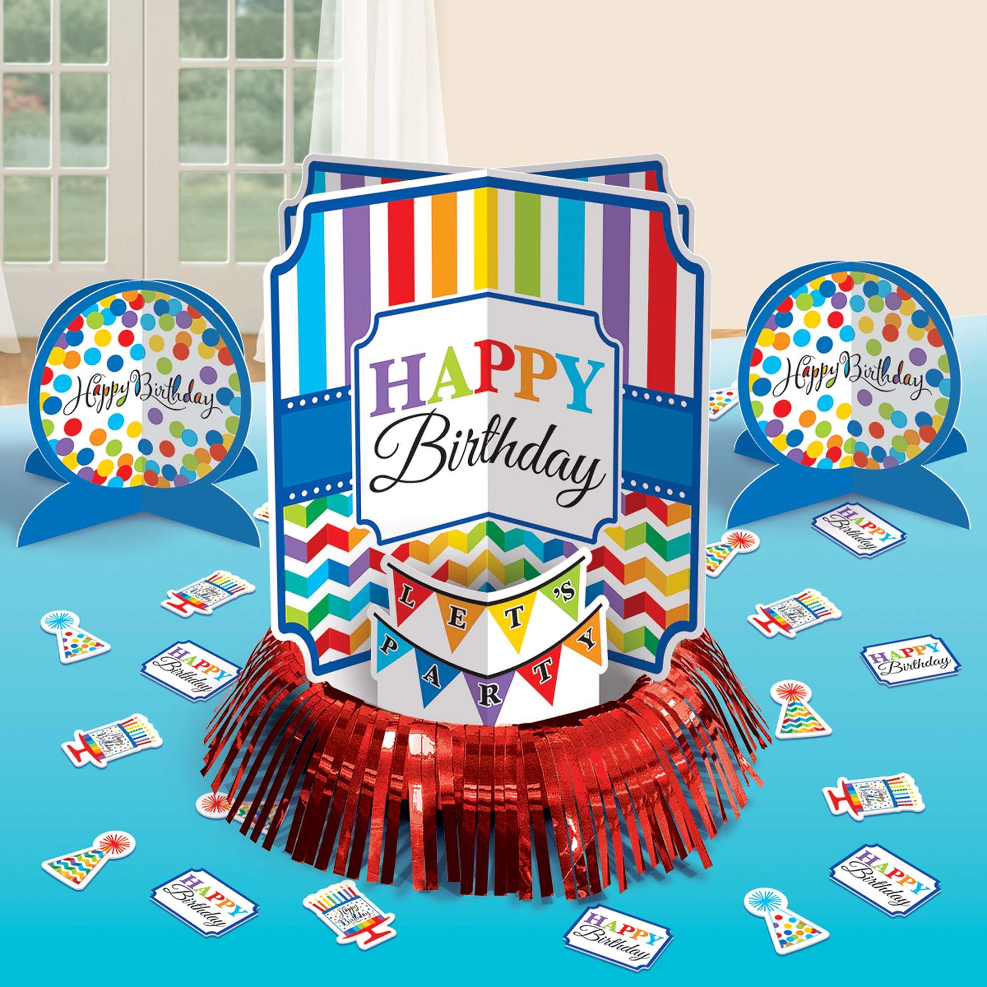 Bright Birthday Table Decorating Kit