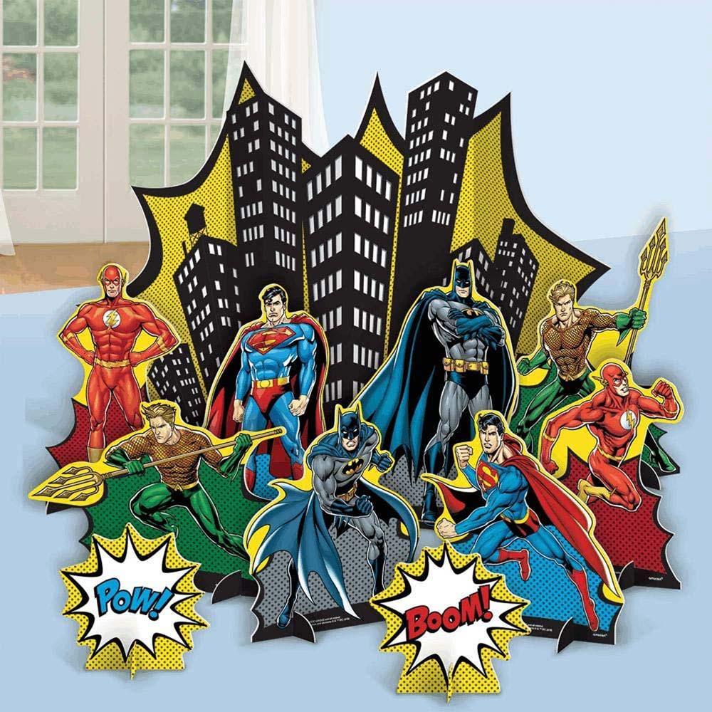 Justice League Heroes Unite Table Decorating Kit Decorations - Party Centre