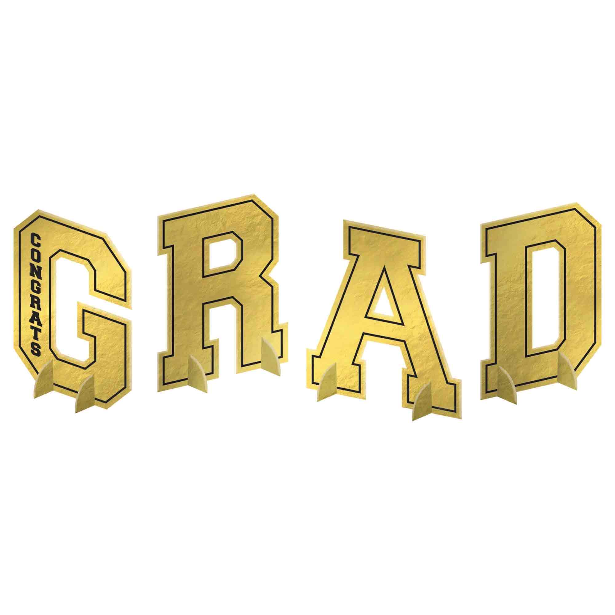 Grad Centerpiece Letter Pack Foil