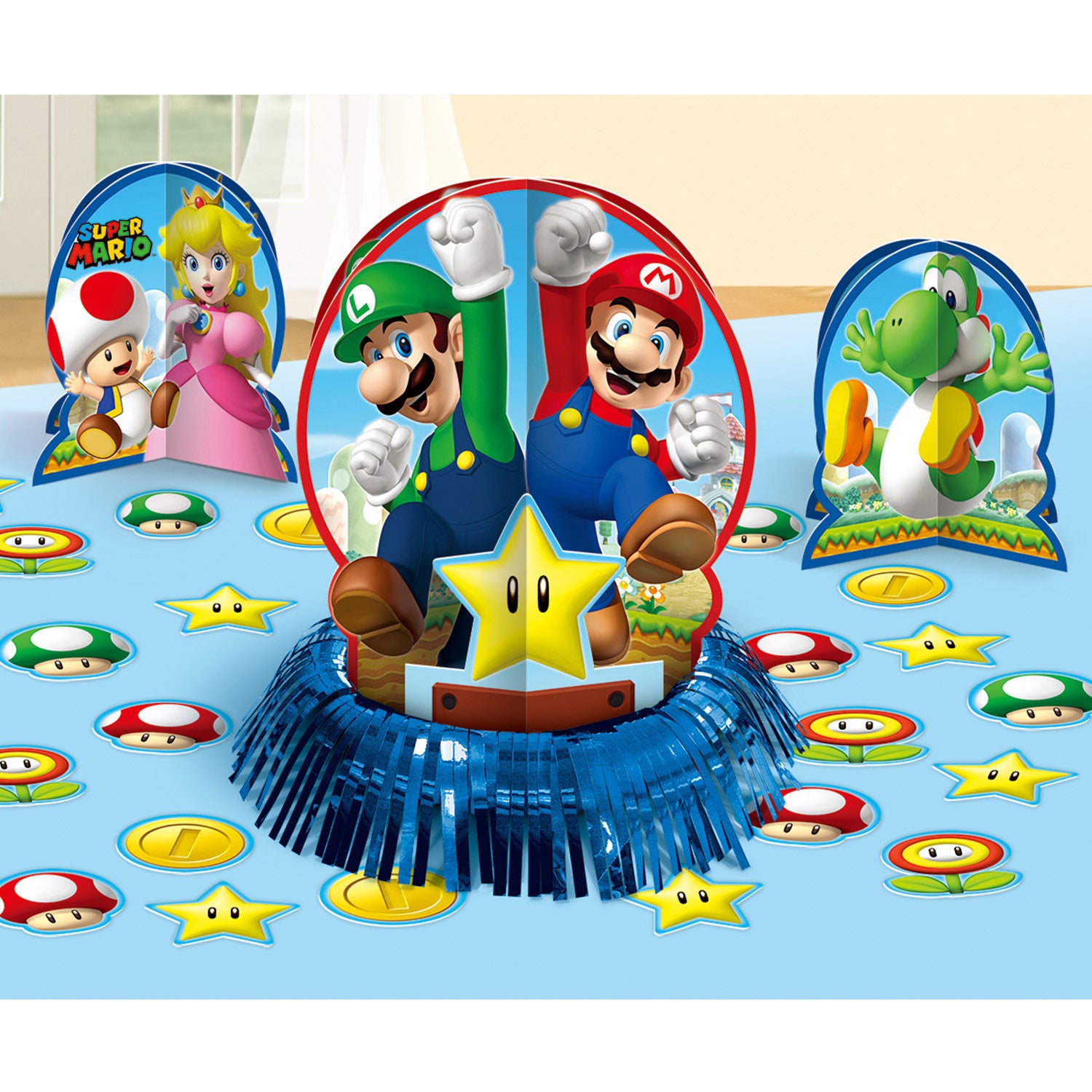 Super Mario Table Decorating Kit Paper Foil 23pcs