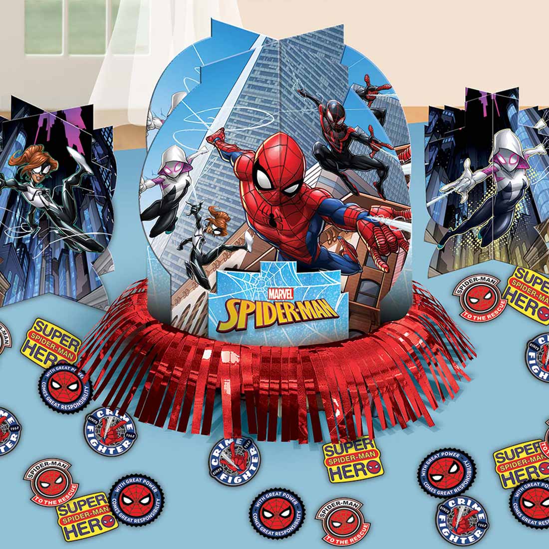 Spider-Man Webbed Table Decorating Kit Decorations - Party Centre