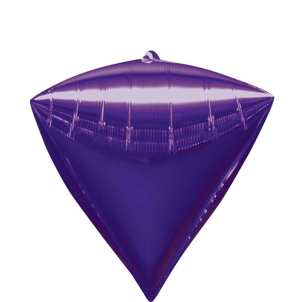 Purple Diamondz Foil Balloon Balloons & Streamers - Party Centre