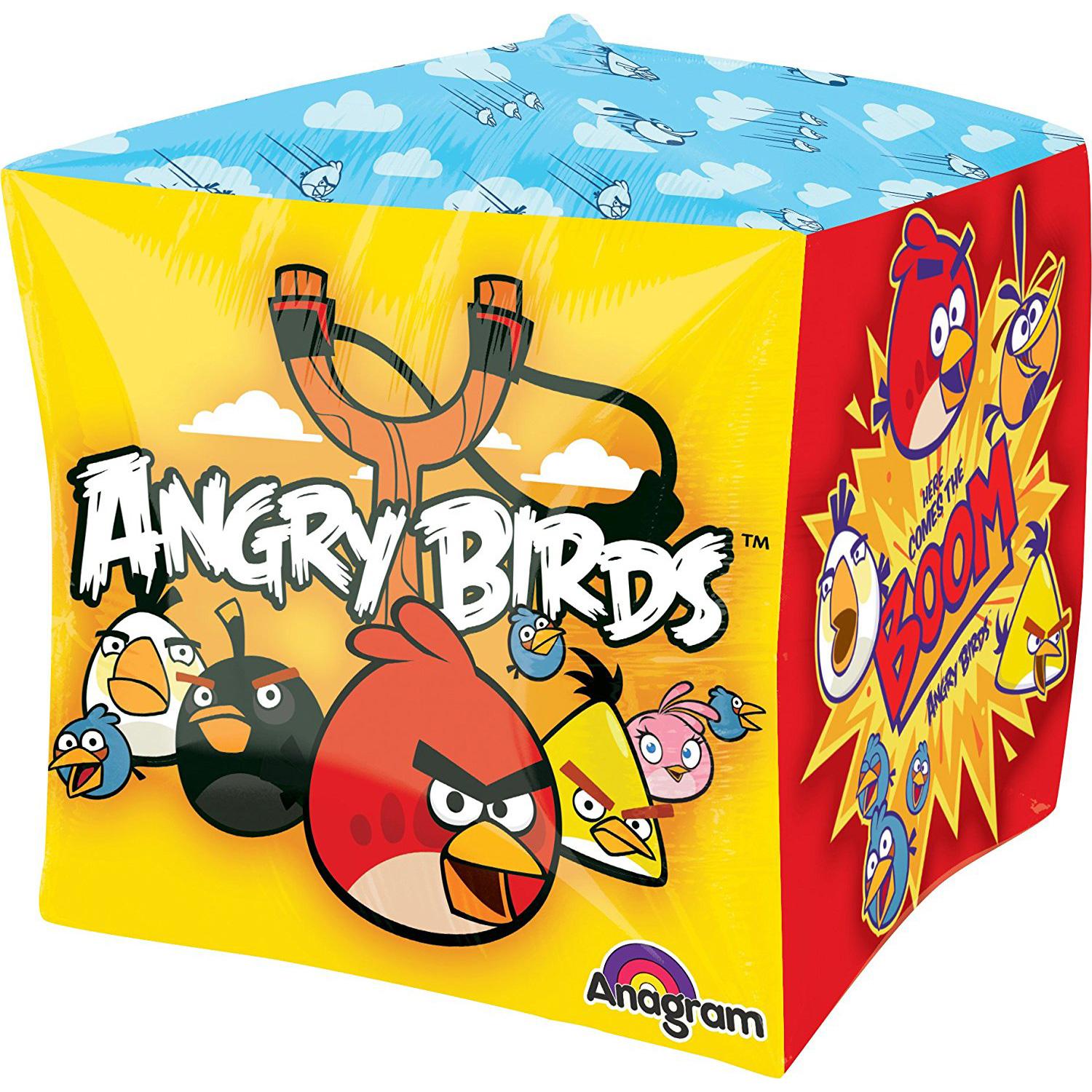 Angry Birds Cubez Foil Balloon Balloons & Streamers - Party Centre