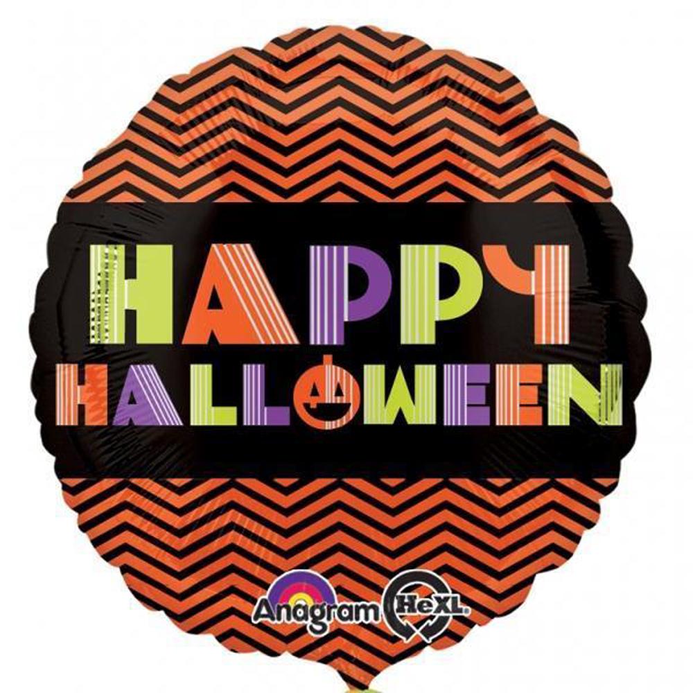 Neon Halloween Foil Balloon 18in Balloons & Streamers - Party Centre