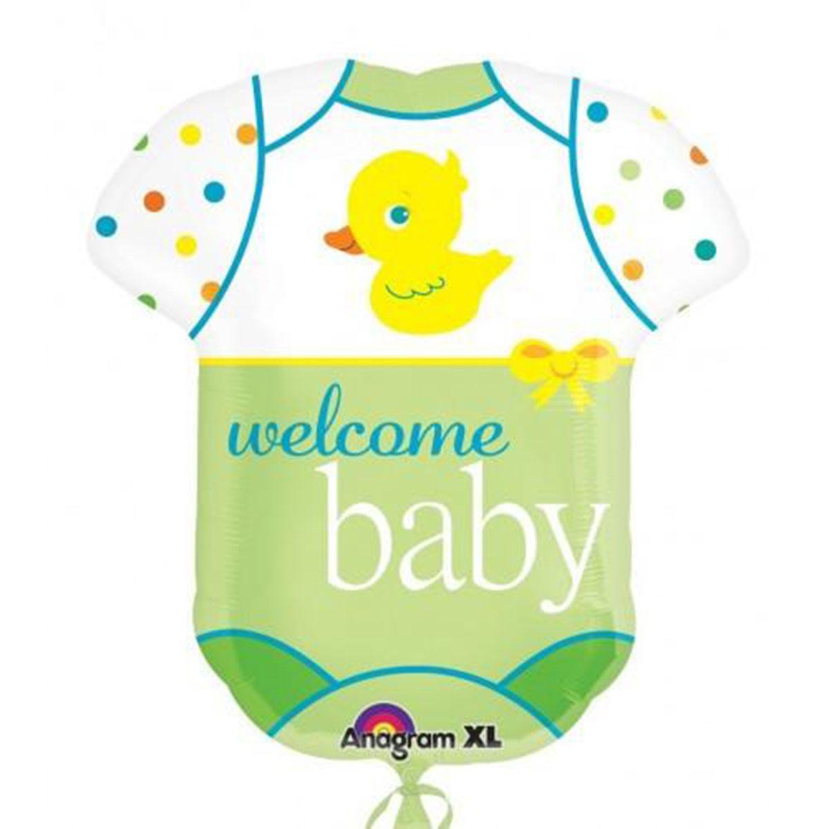 Baby Bodysuit Super Shape Balloons & Streamers - Party Centre