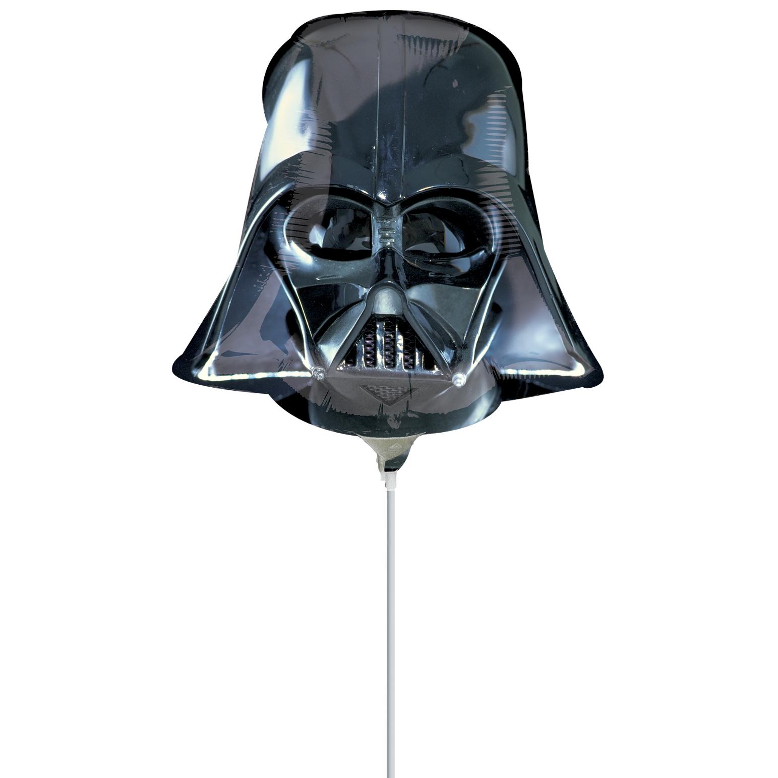 Star Wars Darth Vader Helmet Mini Shape Foil Balloon Balloons & Streamers - Party Centre