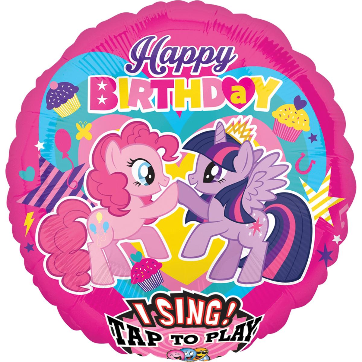 My Little Pony Jumbo Sing-A-Tune Balloon 28in Balloons & Streamers - Party Centre