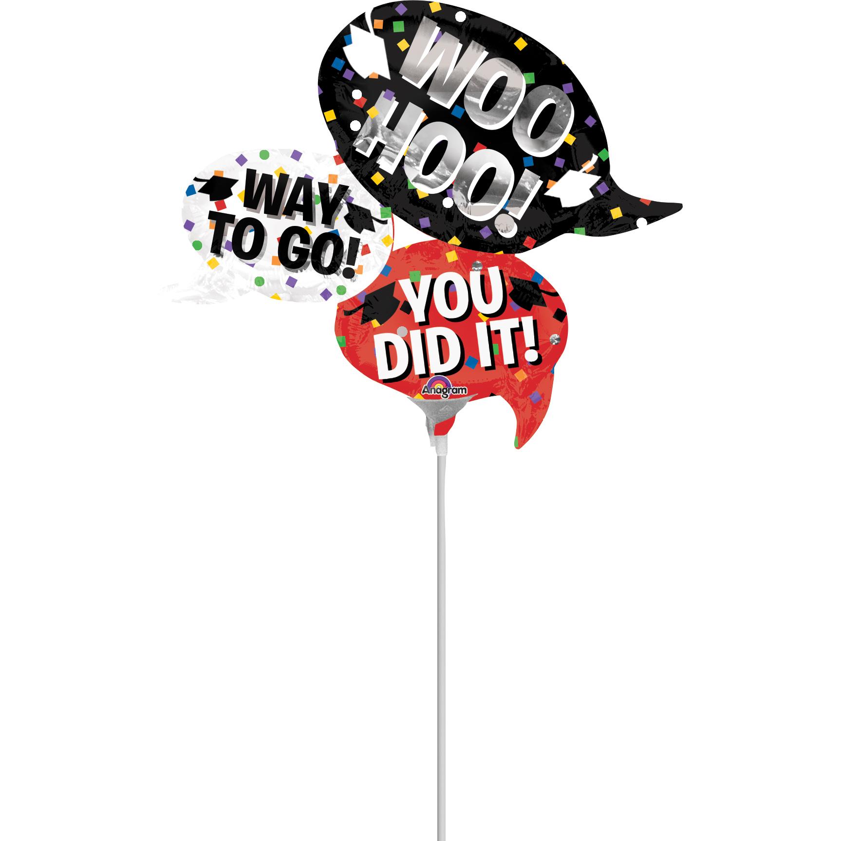 Grad Messages Mini Shape Balloon Balloons & Streamers - Party Centre