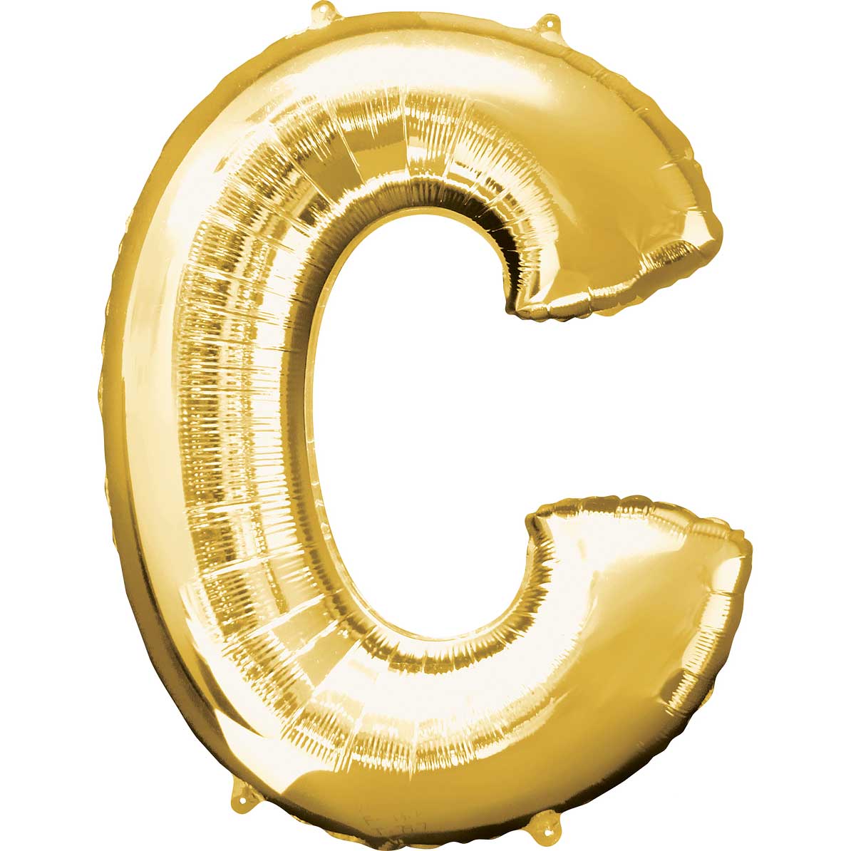 Gold Letter C SuperShape Foil Balloon 63x81cm