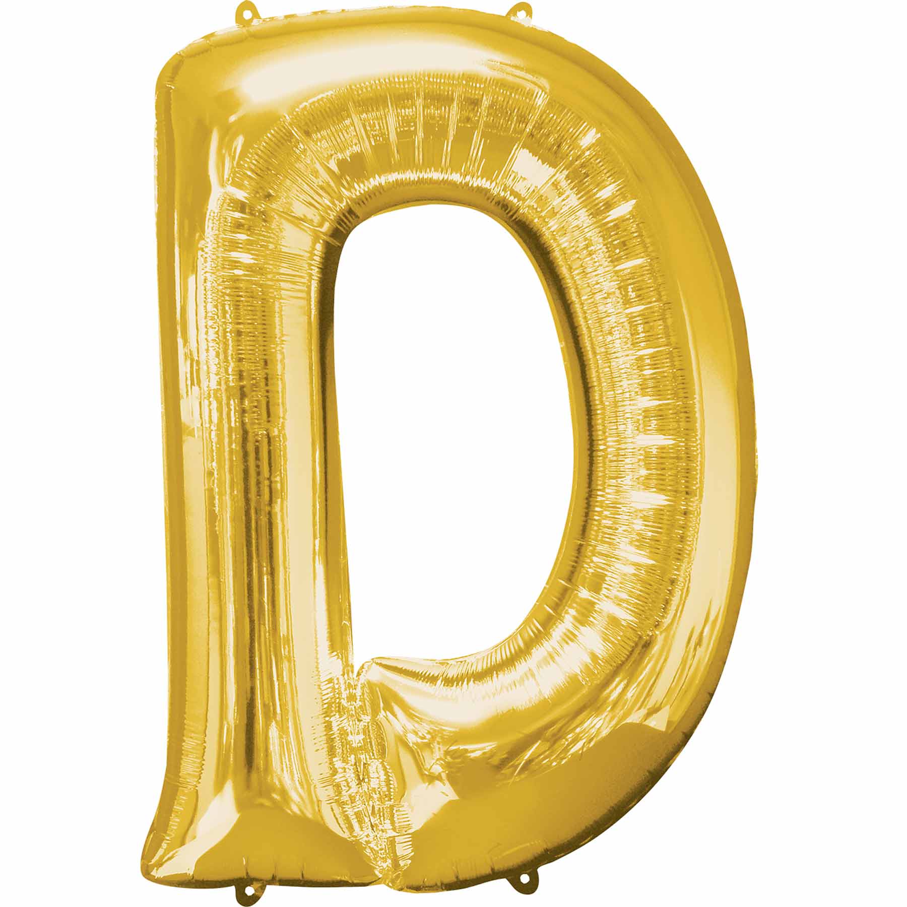 Gold Letter D SuperShape Foil Balloon 34x86cm