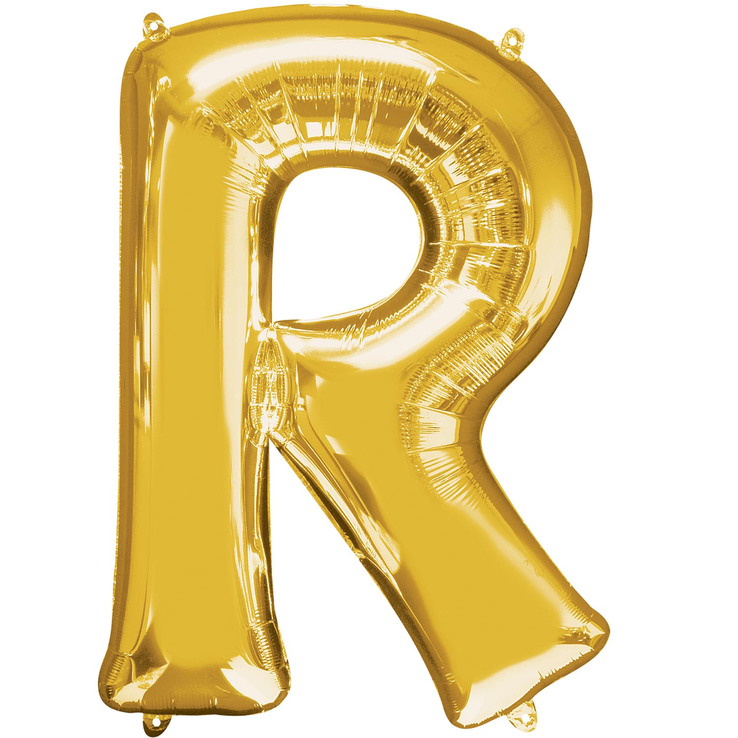 Gold Letter R Supershape Balloon 58cmx81cm