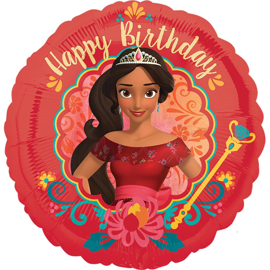 Elena of Avalor Happy Birthday Foil Balloon 18in Balloons & Streamers - Party Centre