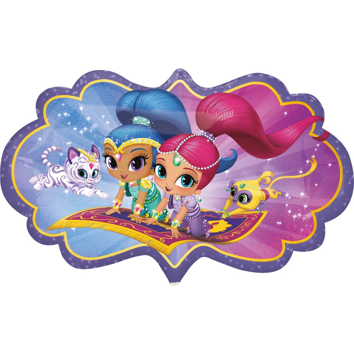 Shimmer & Shine SuperShape Foil Balloon 27x16in Balloons & Streamers - Party Centre