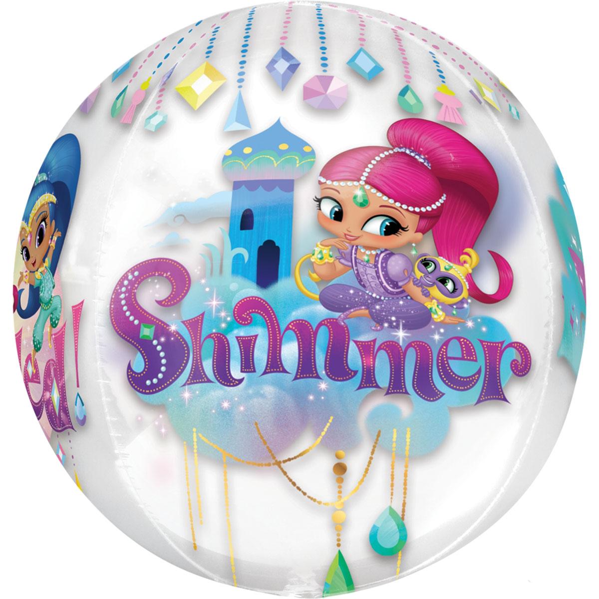 Shimmer & Shine Orbz Balloon 38x40cm Balloons & Streamers - Party Centre