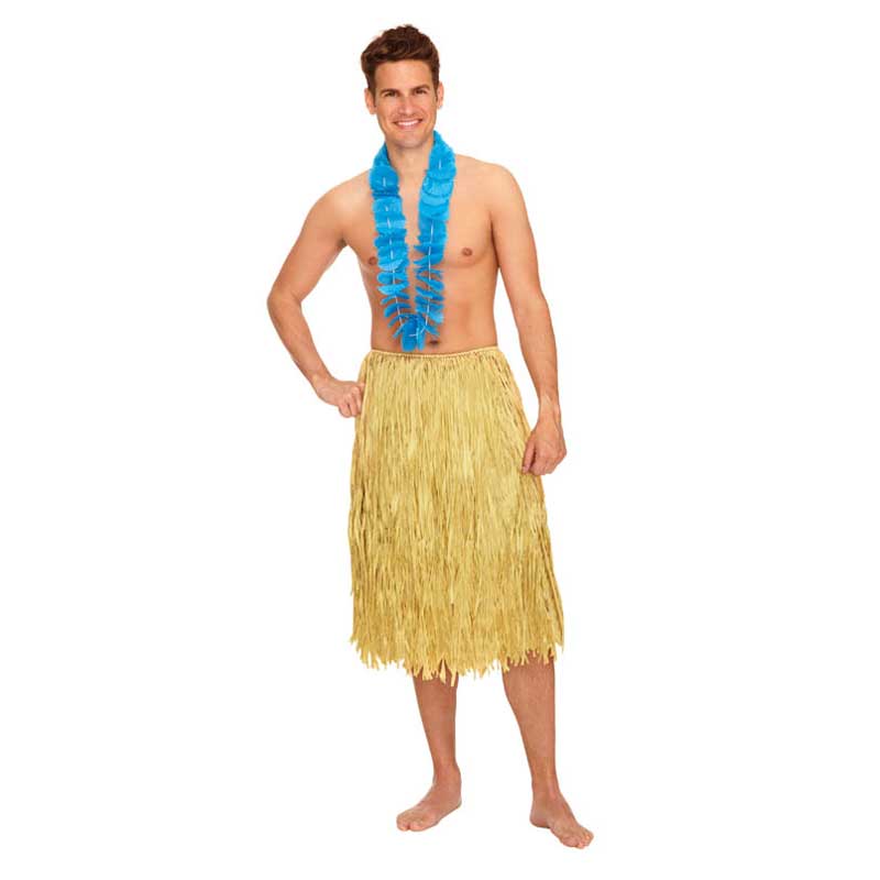 ADULT XL NATURAL GRASS SKIRT 28 X 42IN Costumes & Apparel - Party Centre