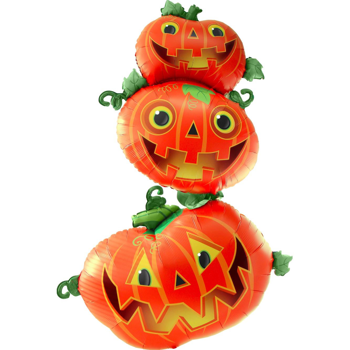 Stacking Pumpkins Giant Multi-Balloon 101x154cm Balloons & Streamers - Party Centre