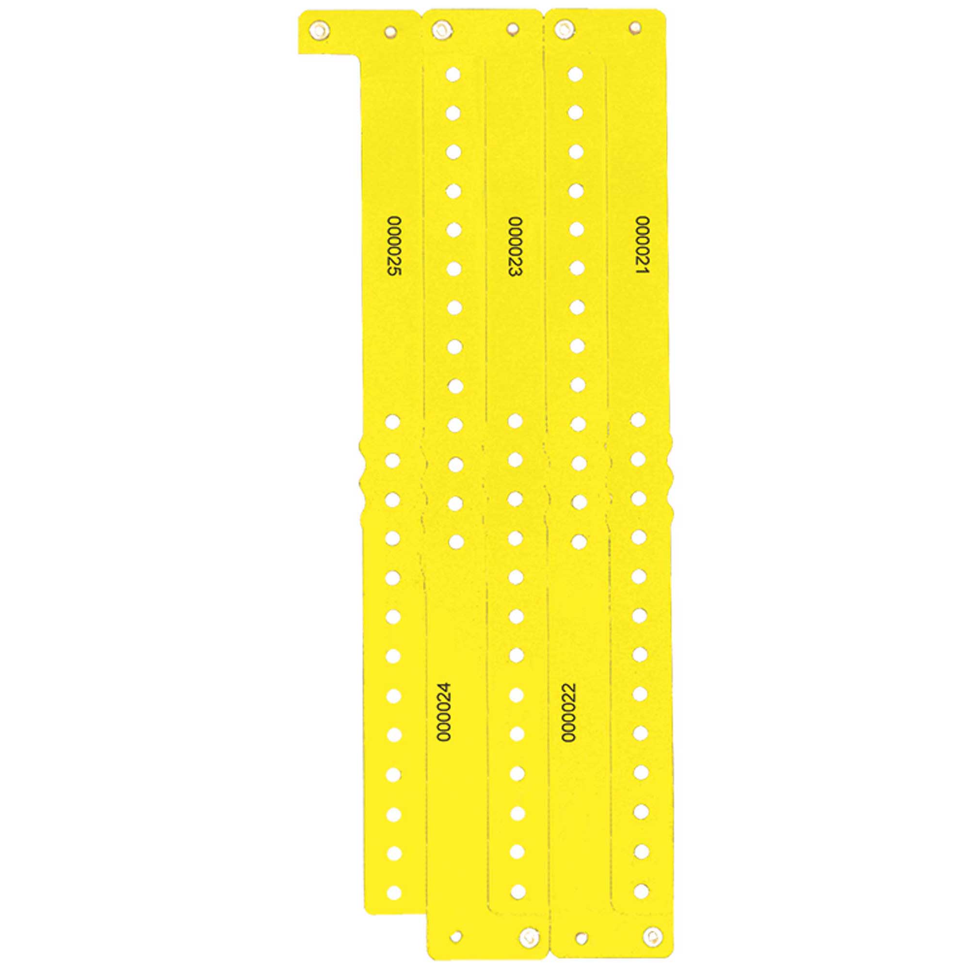 Yellow Wristband 250pcs Costumes & Apparel - Party Centre
