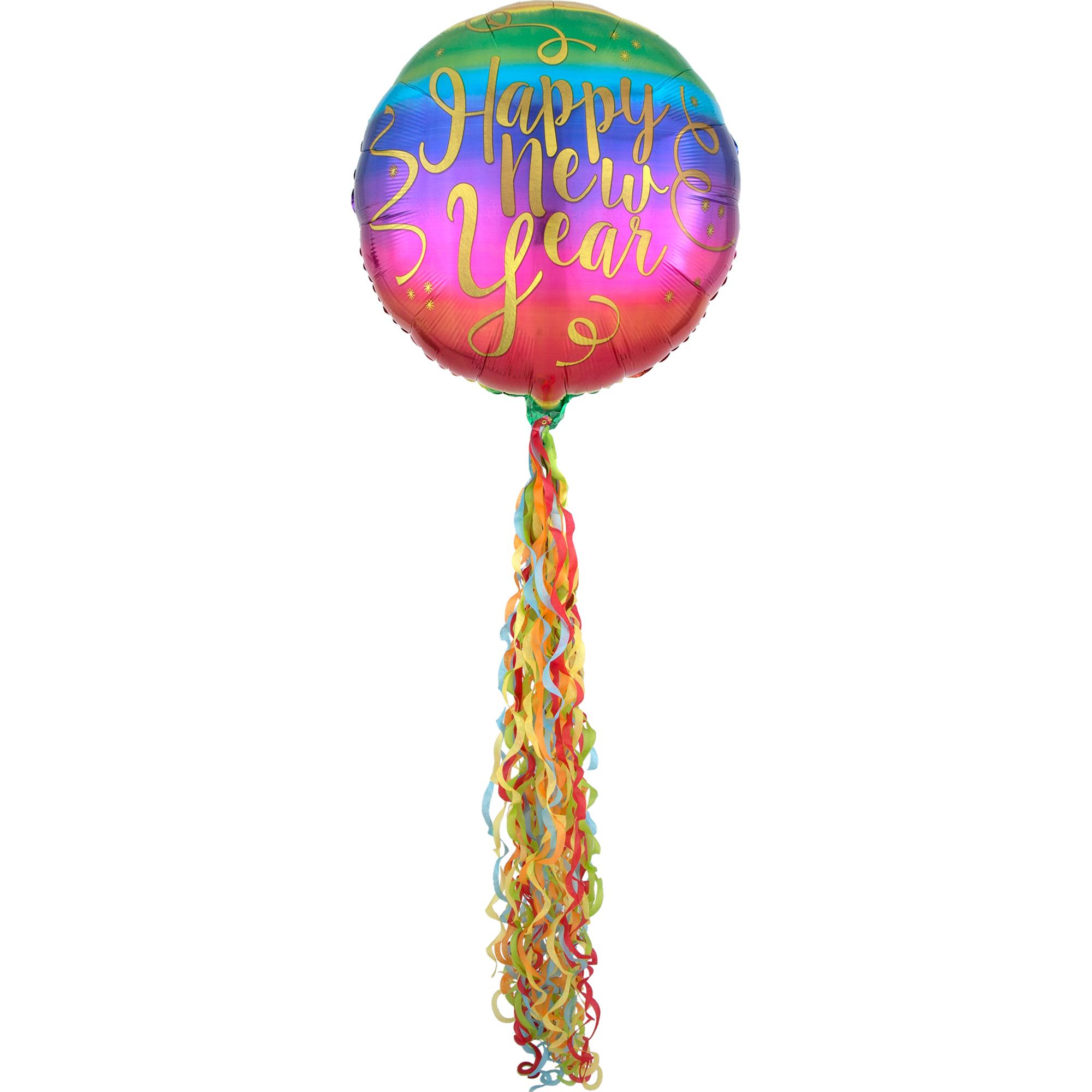 Colorful New Year Pom Pom Airwalkers 81x218cm Balloons & Streamers - Party Centre