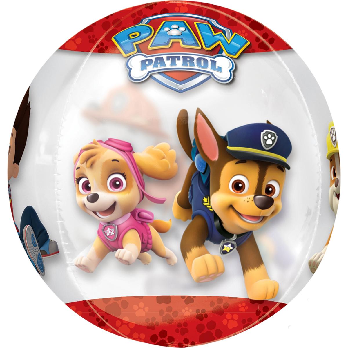 Paw Patrol Chase & Marshall Orbz Balloon 38x40cm Balloons & Streamers - Party Centre