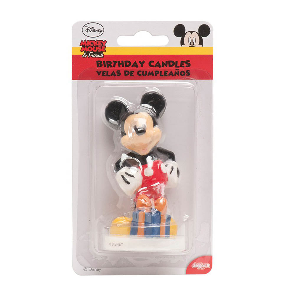 Mickey Mouse Decorative Candle 8cm Party Accessories - Party Centre